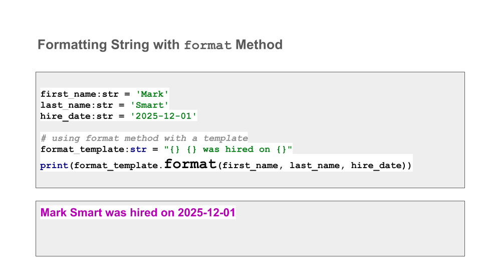 Mod 2 formatting